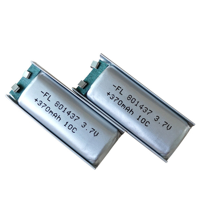 Li Polymer Battery ricaricabile 801437 10c 370mah 3.7v