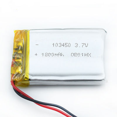 Lampada di disinfezione del peso leggero 103450 1800mah 3,7 V Li Polymer Battery For Ultraviolet
