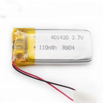 Batteria di Li Polymer Rechargeable Battery 401430 110mAh Lipo dell'inseguitore di GPS