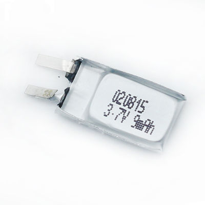 1.2g 2mm densamente 020815 3,7 V Li Polymer Battery 9mah per il lettore magnetico Head