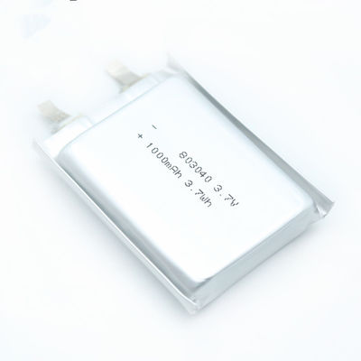 Batteria medica della batteria al litio 3.7v 1000mah Lipo di IEC62133 8.0*30*43mm