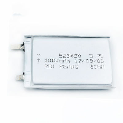 sedie a rotelle di 0.5C 523450a 950mah 3,7 V Li Polymer Battery For Electric