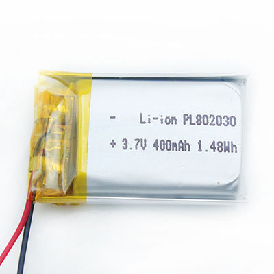 802030 batteria ricaricabile di Li Polymer Battery 3.7V 400mAh Lipo del CE del KC