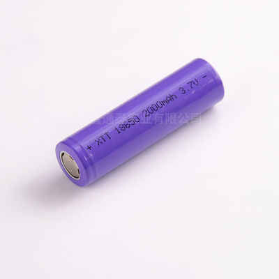 0.2C Li Ion Battery ricaricabile 3,7 volte cilindriche di V 2000mah 7,4 Wh 300