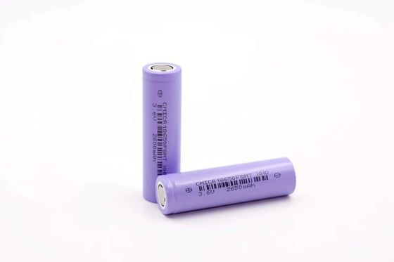 La cellula 2600mah 5c 8c del termometro 4.2V 18650 Lipo ha indicato l'estremità Litio Batterie